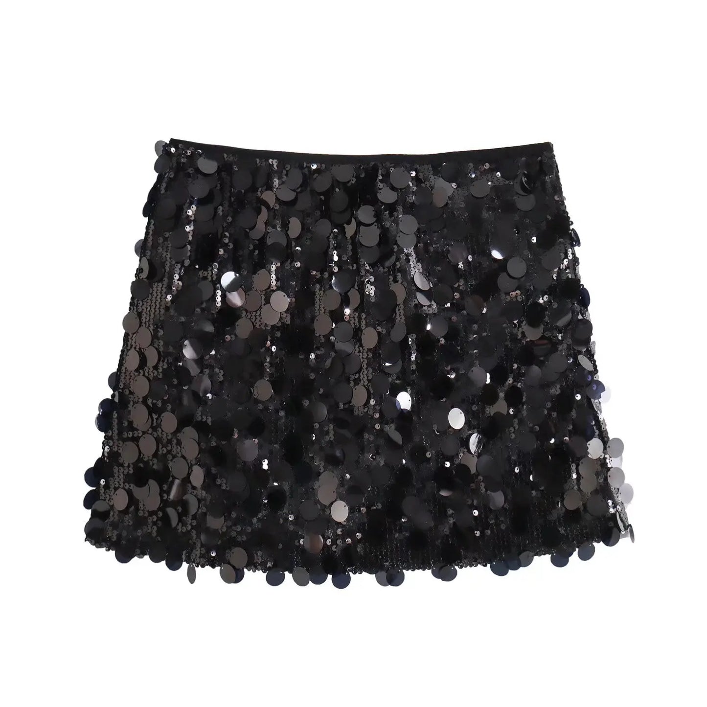 Luxury High Waist Sequin Mini Skirt for Women.