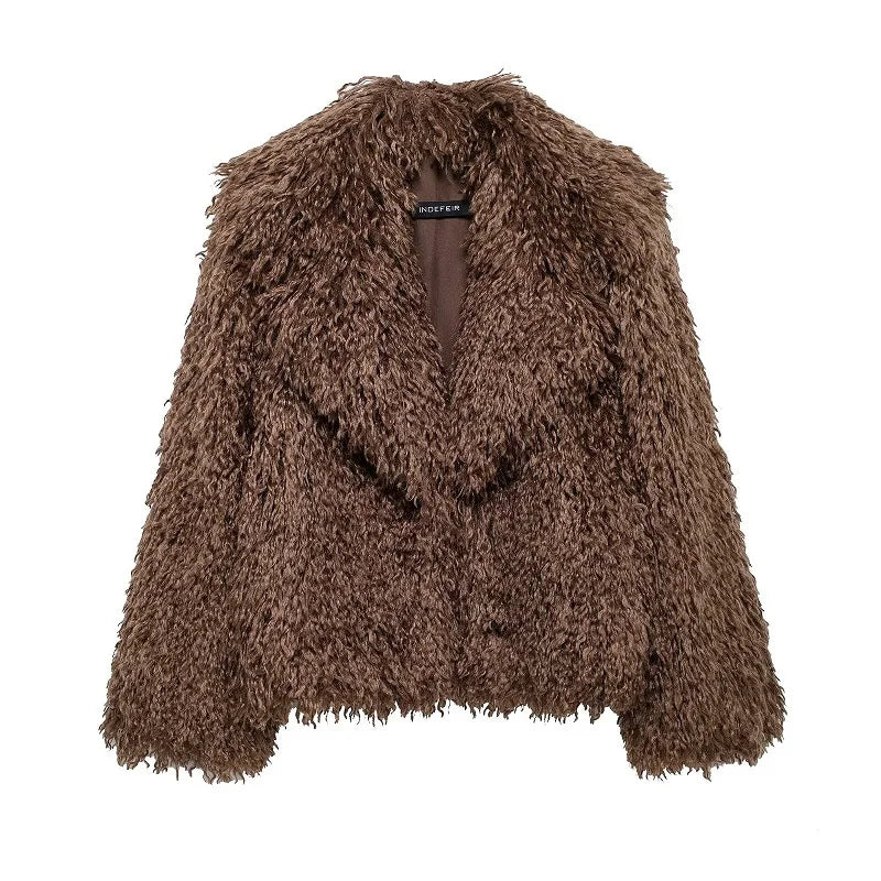 Warm Faux Fur Teddy Coat for Women - Winter Essential.